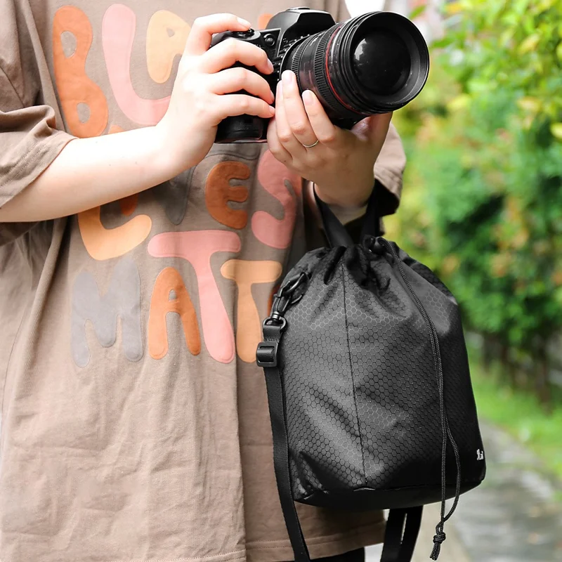 JN XK Oxford Cloth Shoulder Bag for Canon, Fuji, Sony Cameras Crossbody Bag with Adjustable Shoulder Strap