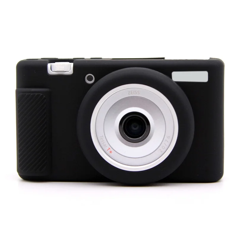 Para Sony ZV-1F / ZV-1 / ZV-1 II Capa Protetora de Silicone Macio Câmera Antiarranhões Proteção contra Quedas - Preto