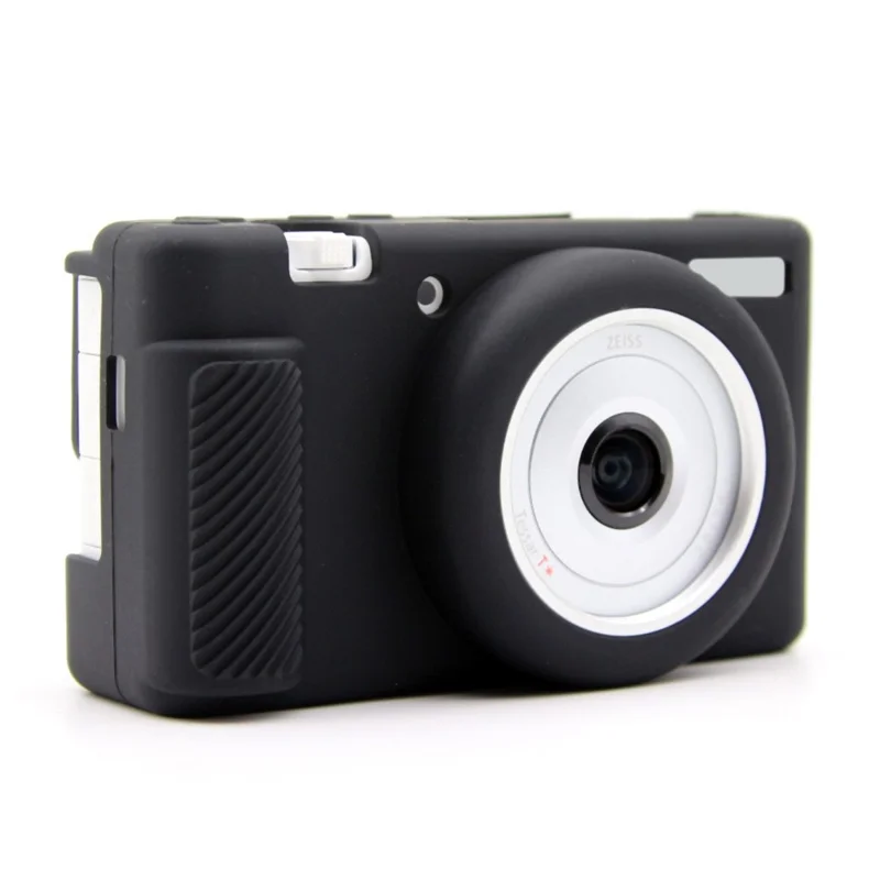 Para Sony ZV-1F / ZV-1 / ZV-1 II Capa Protetora de Silicone Macio Câmera Antiarranhões Proteção contra Quedas - Preto