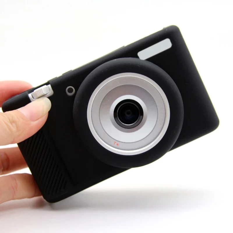 Para Sony ZV-1F / ZV-1 / ZV-1 II Capa Protetora de Silicone Macio Câmera Antiarranhões Proteção contra Quedas - Preto