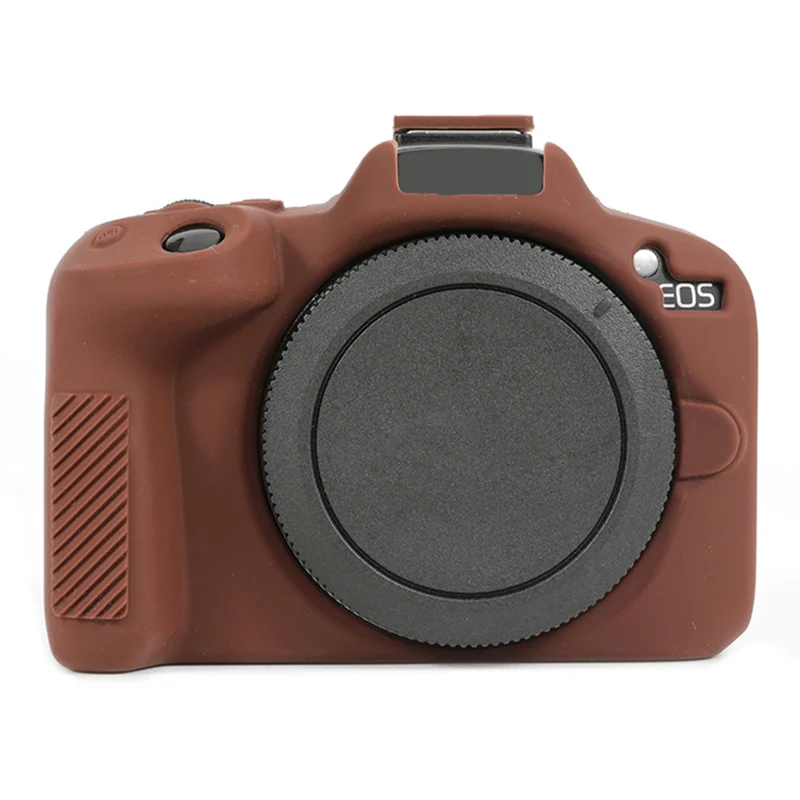 For Canon EOS R50 Soft Silicone Anti-drop Case Camera Protective Cover - Coffee