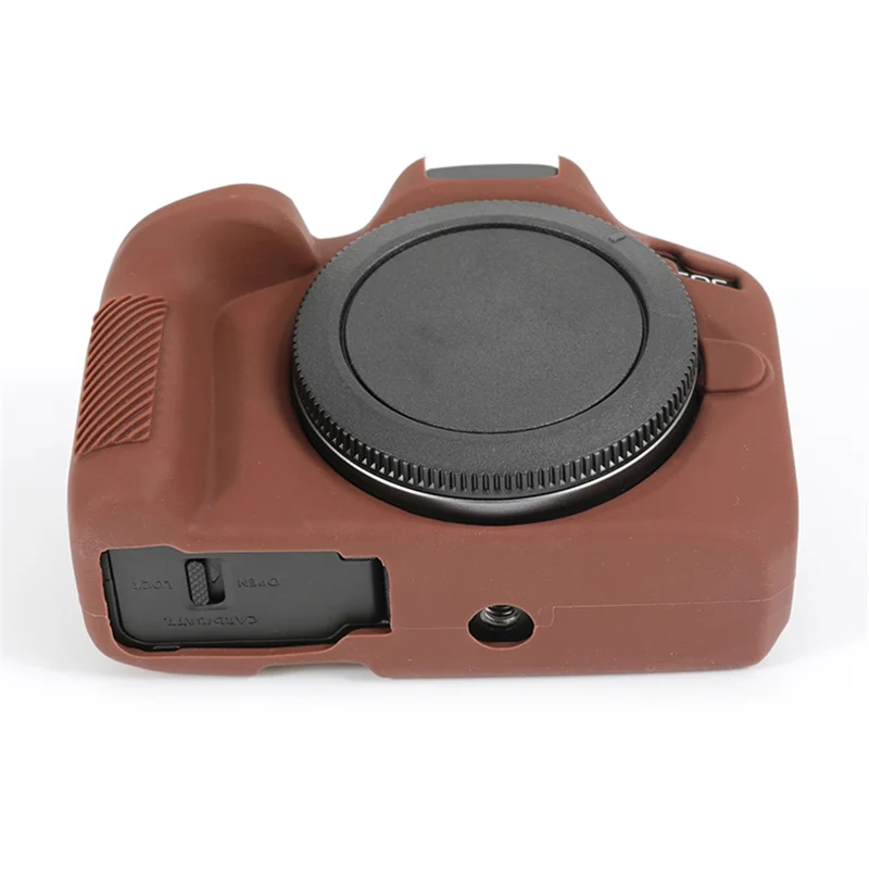 For Canon EOS R50 Soft Silicone Anti-drop Case Camera Protective Cover - Coffee