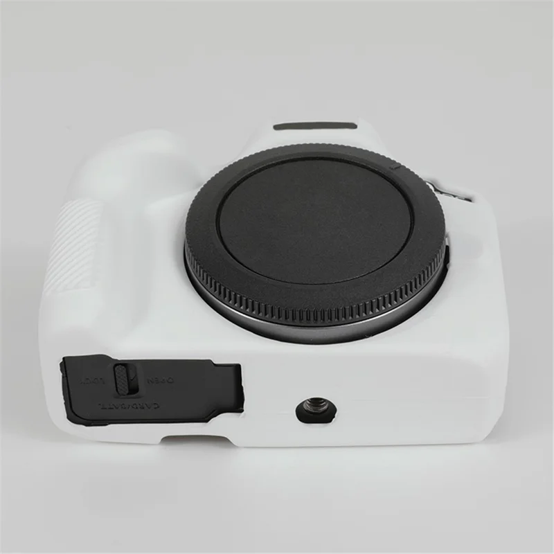 Pour Canon EOS R50 Étui de protection en silicone souple anti-chute - Blanc