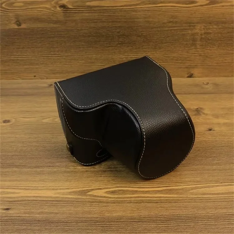 Per Sony ZV-E1 PU Leather Camera Bag Battery Opening Protective Case with Small Bag - Nero
