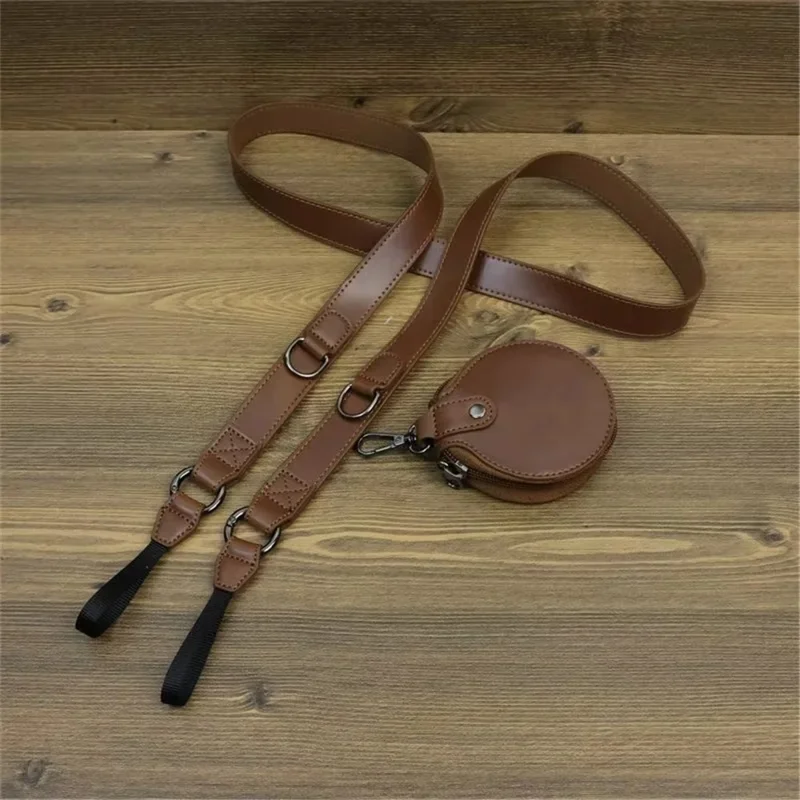 حقيبة كاميرا قابلة للفصل من جلد البولي يوريثان للحصول على فتحة بطارية للكاميرا سوني ZV-E1 مع حقيبة عدسة - أخضر