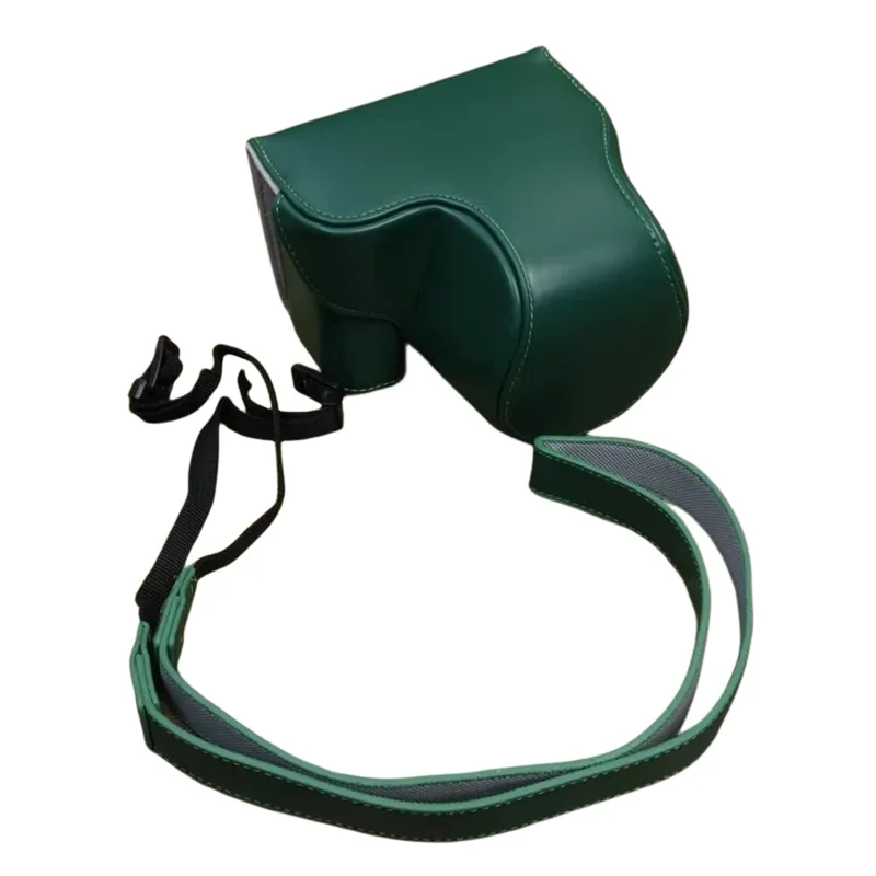 Étui en cuir PU pour caméra Sony ZV-E1 Protecteur Anti-rayures Anti-chutes Ensemble avec dragonne - Vert