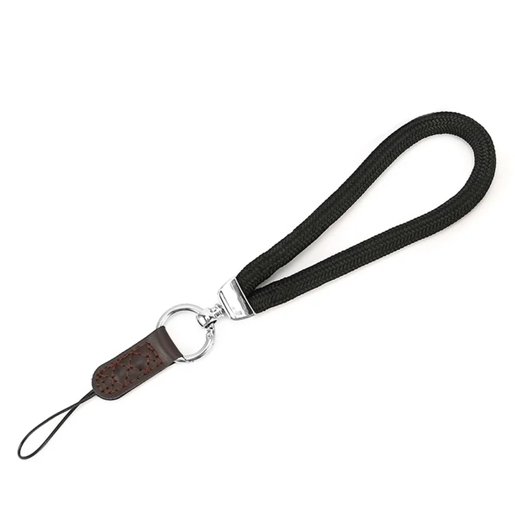 JN-JS SLR Camera Hand Strap Camera Carrying Lanyard Anti-lost Cotton Wrist Rope - Black