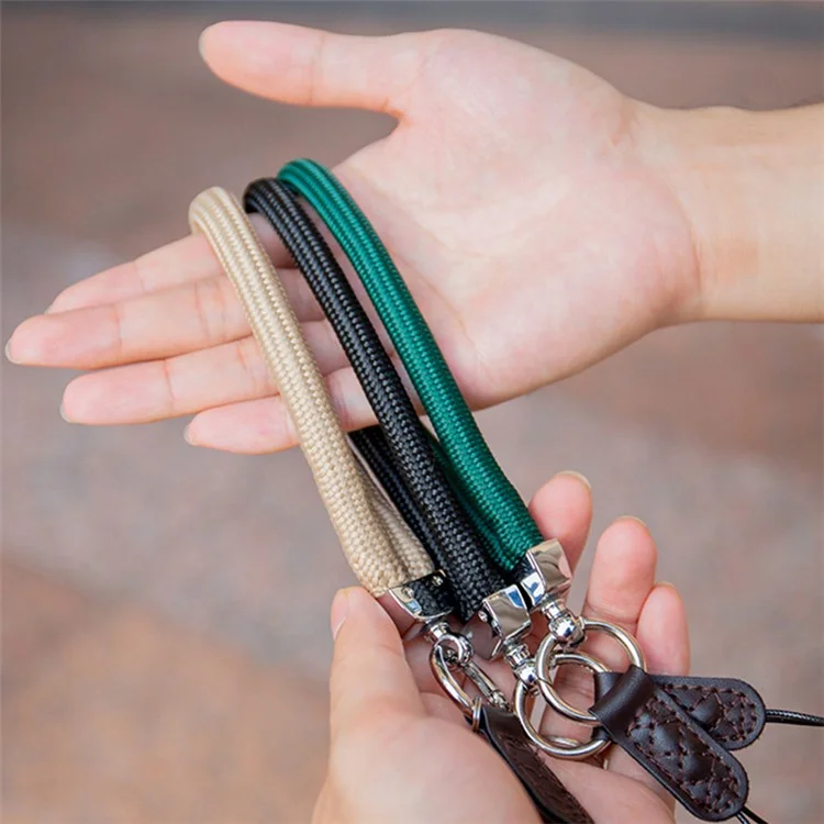 JN-JS SLR Camera Hand Strap Camera Carrying Lanyard Anti-lost Cotton Wrist Rope - Black