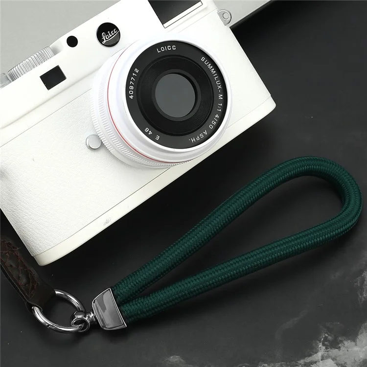 JN-JS SLR Camera Hand Strap Camera Carrying Lanyard Anti-lost Cotton Wrist Rope - Black