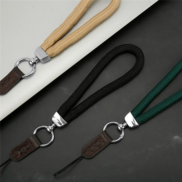 JN-JS SLR Camera Hand Strap Camera Carrying Lanyard Anti-lost Cotton Wrist Rope - Black