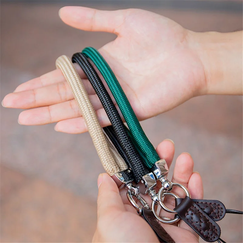 JN-JS SLR Camera Hand Strap Camera Carrying Lanyard Anti-lost Cotton Wrist Rope - Khaki