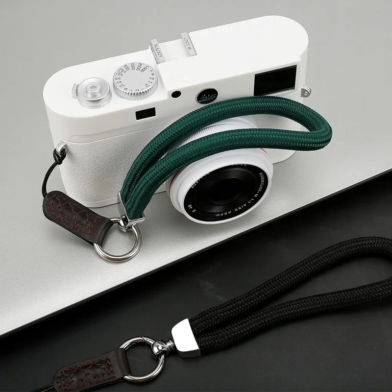JN-JS SLR Camera Hand Strap Camera Carrying Lanyard Anti-lost Cotton Wrist Rope - Khaki