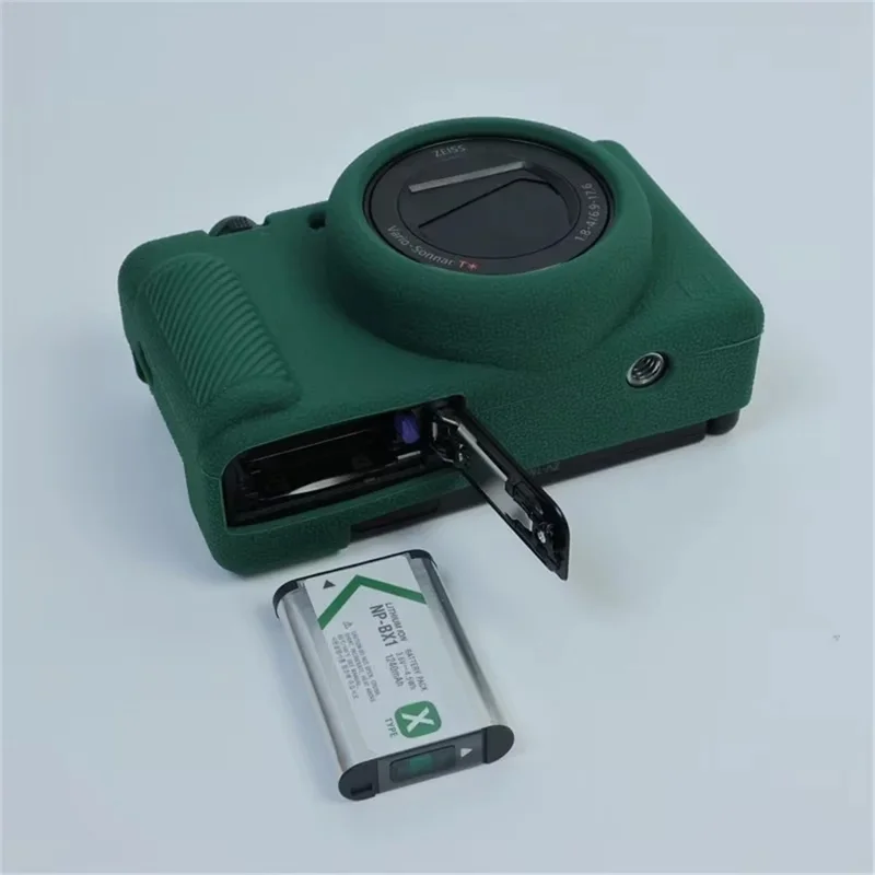 For Sony ZV-1 II / ZV-1M2 Anti-drop Soft Silicone Case Camera Protective Cover - Blackish Green