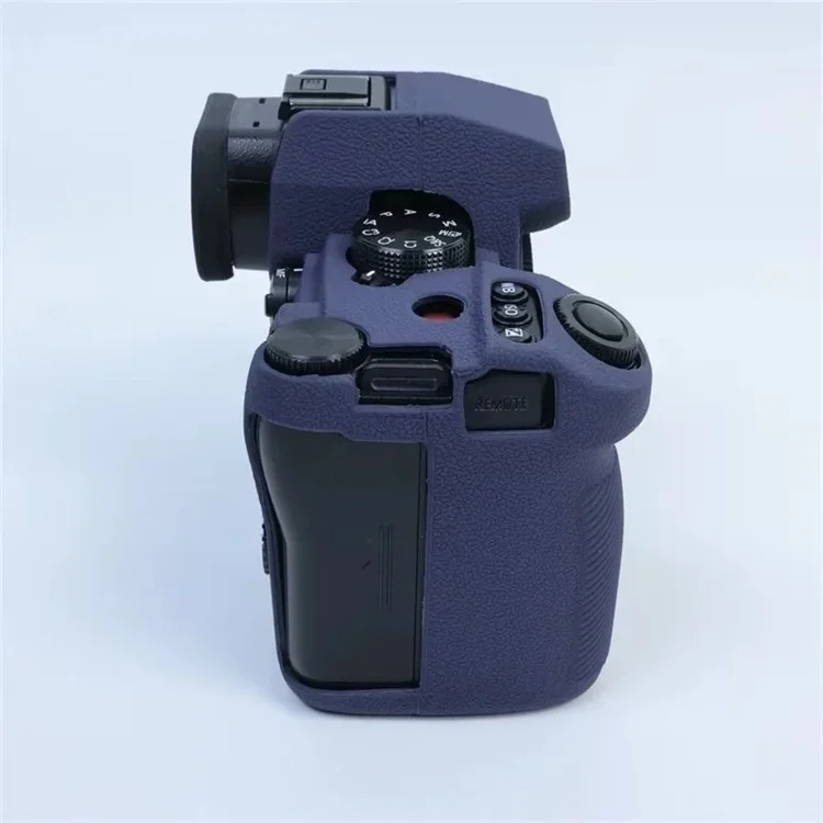 Para Panasonic Lumix S5 Mark II Protector de cámara Funda de silicona anti-arañazos Cubierta de protección contra caídas - Zafiro