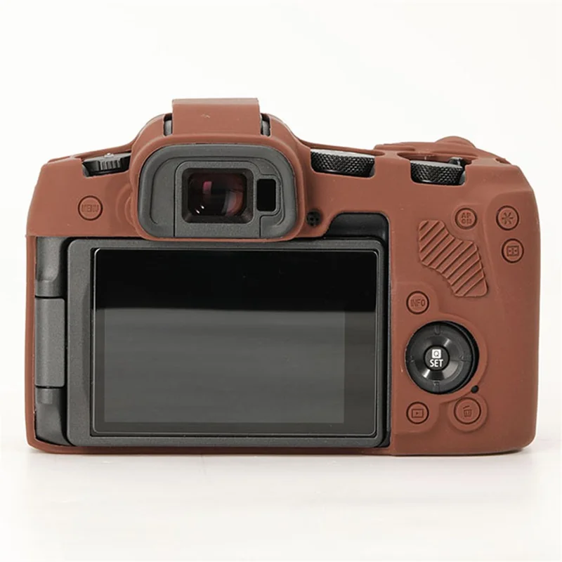 For Canon EOS R8 Camera Protector Anti-Scratch Sleeve Silicone Case Drop Protection Cover - Coffee
