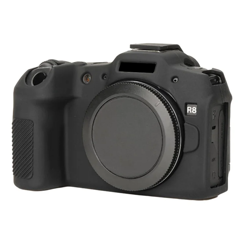 For Canon EOS R8 Camera Protector Anti-Scratch Sleeve Silicone Case Drop Protection Cover - Black