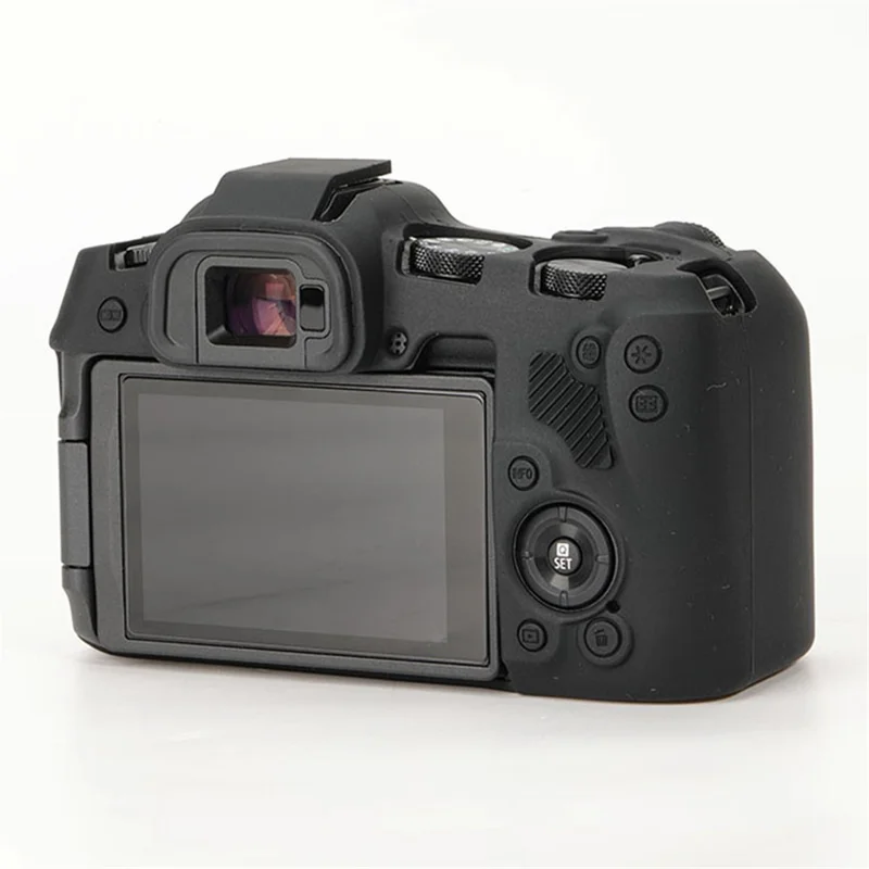 For Canon EOS R8 Camera Protector Anti-Scratch Sleeve Silicone Case Drop Protection Cover - Black
