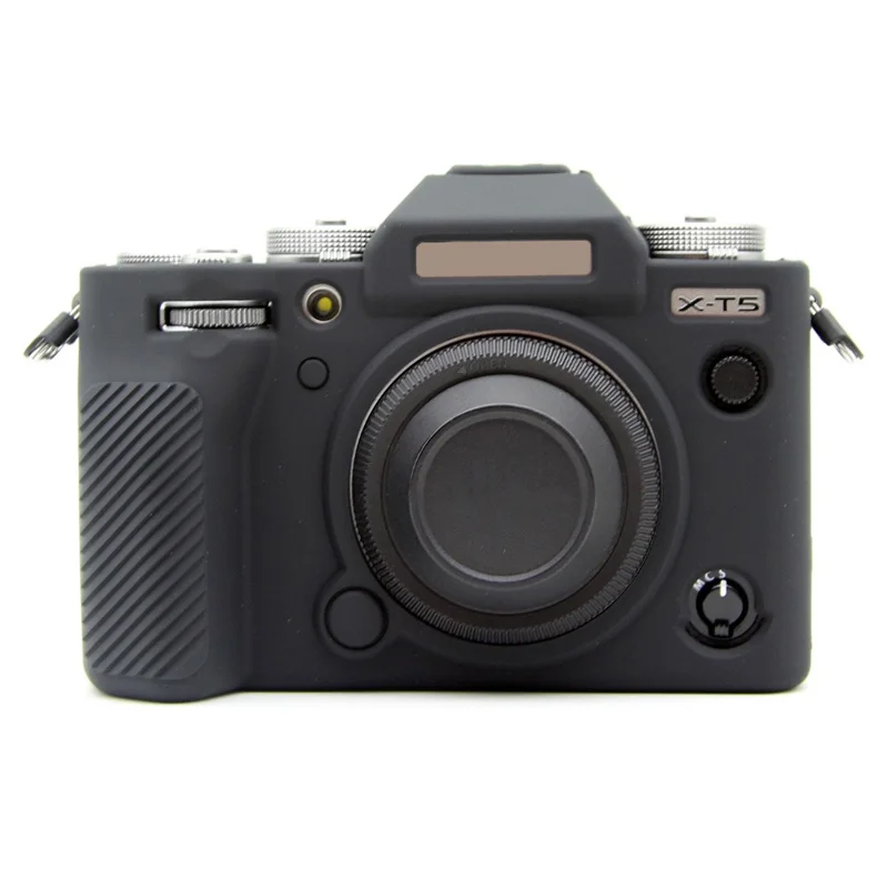 For Fujifilm X-T5 Soft Silicone Anti-scratch Case Camera Protective Cover - Black
