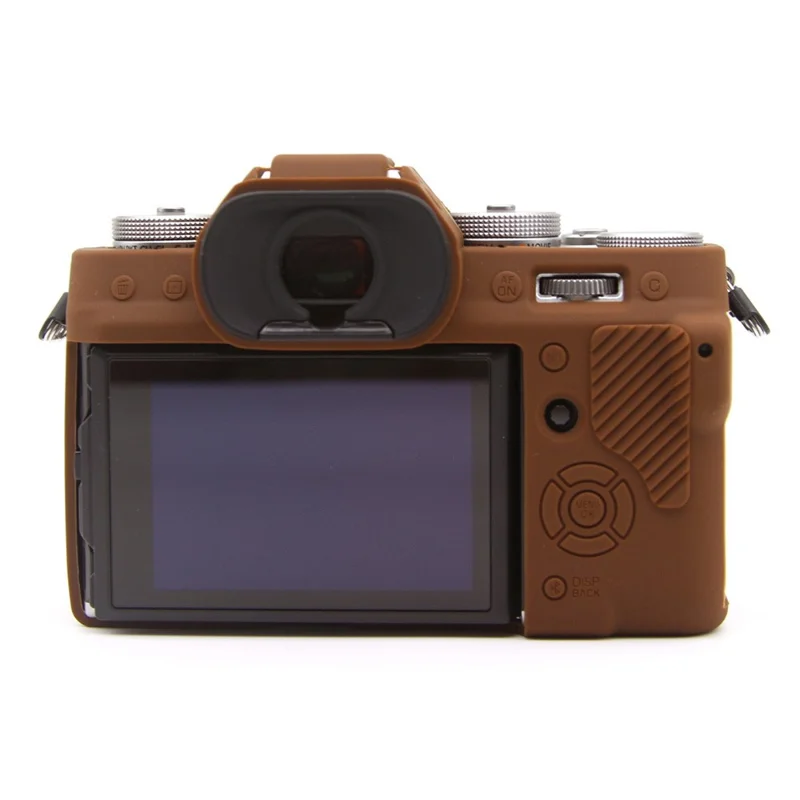 For Fujifilm X-T5 Soft Silicone Anti-scratch Case Camera Protective Cover - Coffee