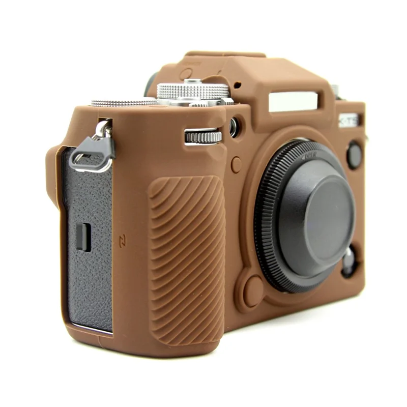 For Fujifilm X-T5 Soft Silicone Anti-scratch Case Camera Protective Cover - Coffee