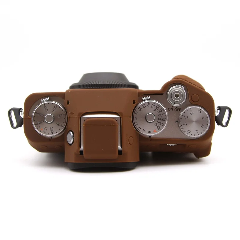 For Fujifilm X-T5 Soft Silicone Anti-scratch Case Camera Protective Cover - Coffee