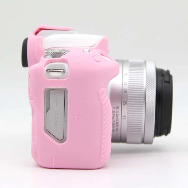 For Canon EOS R50 Camera Protective Cover Soft Silicone Anti-collision Sleeve - Pink