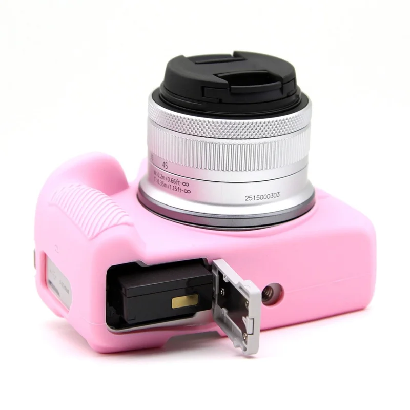 For Canon EOS R50 Camera Protective Cover Soft Silicone Anti-collision Sleeve - Pink