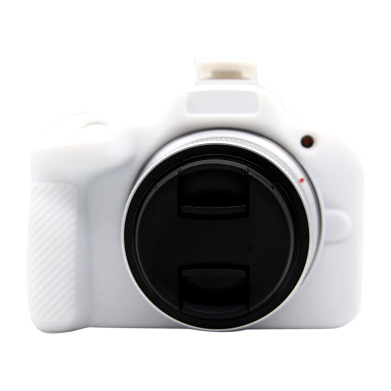 For Canon EOS R50 Camera Protective Cover Soft Silicone Anti-collision Sleeve - White