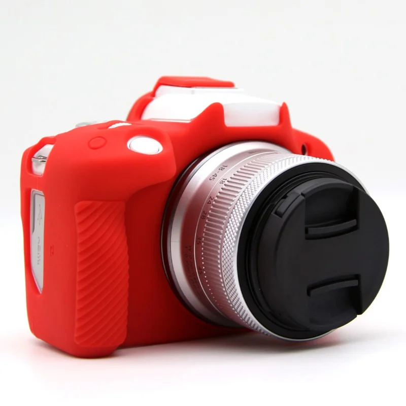 For Canon EOS R50 Camera Protective Cover Soft Silicone Anti-collision Sleeve - Red