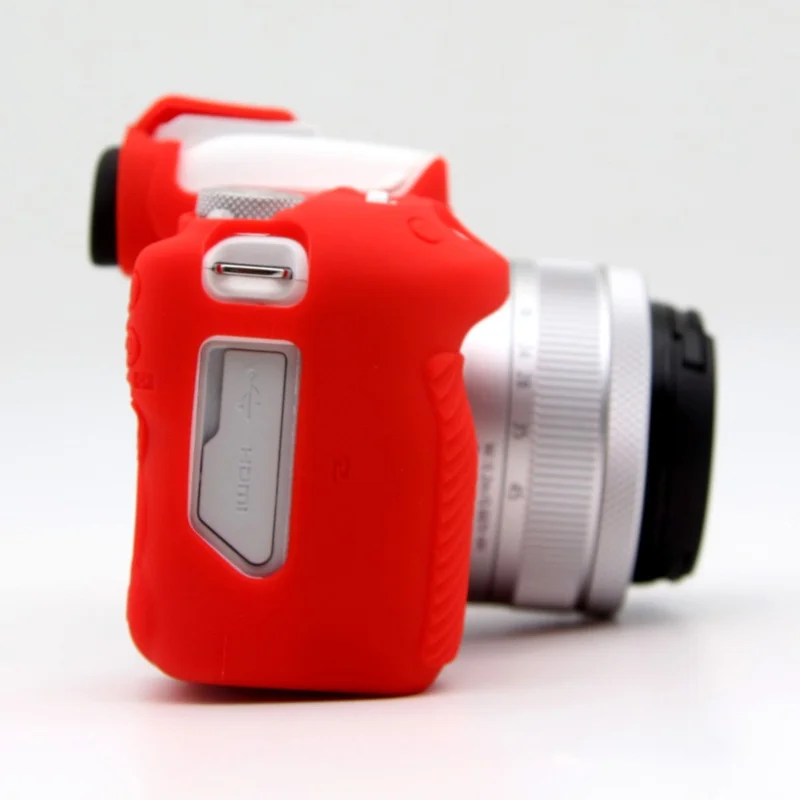 For Canon EOS R50 Camera Protective Cover Soft Silicone Anti-collision Sleeve - Red