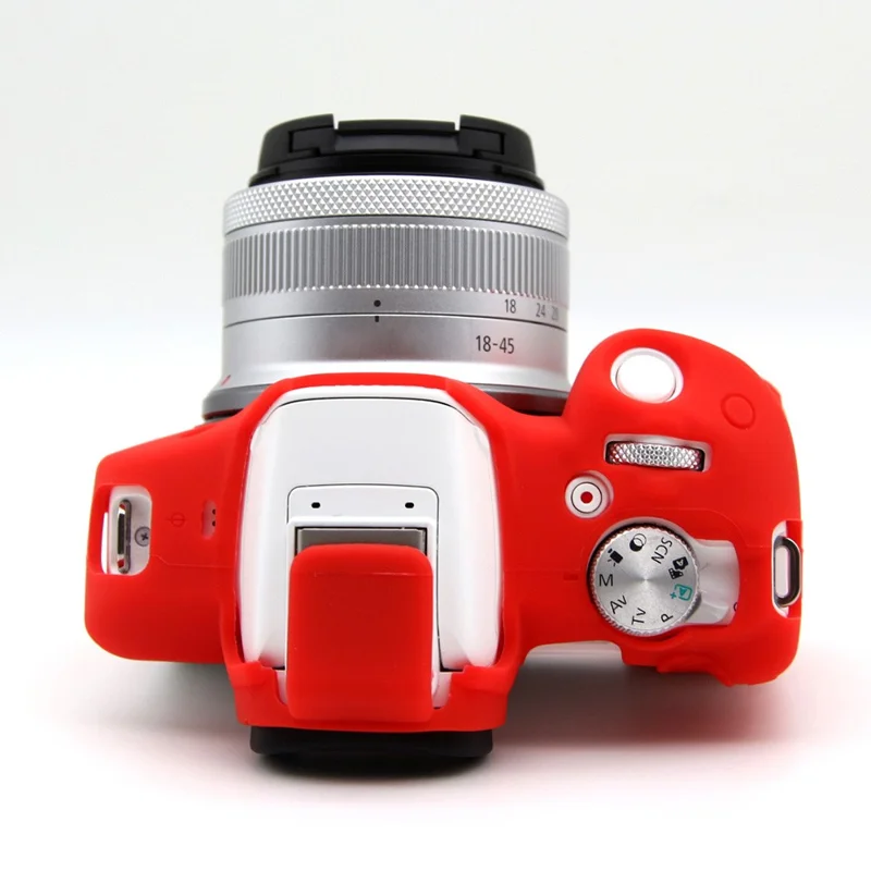 For Canon EOS R50 Camera Protective Cover Soft Silicone Anti-collision Sleeve - Red