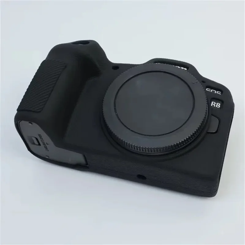 Per il caso Canon EOS R8 Copertura protettiva della fotocamera in silicone resistente ai graffi - Nero
