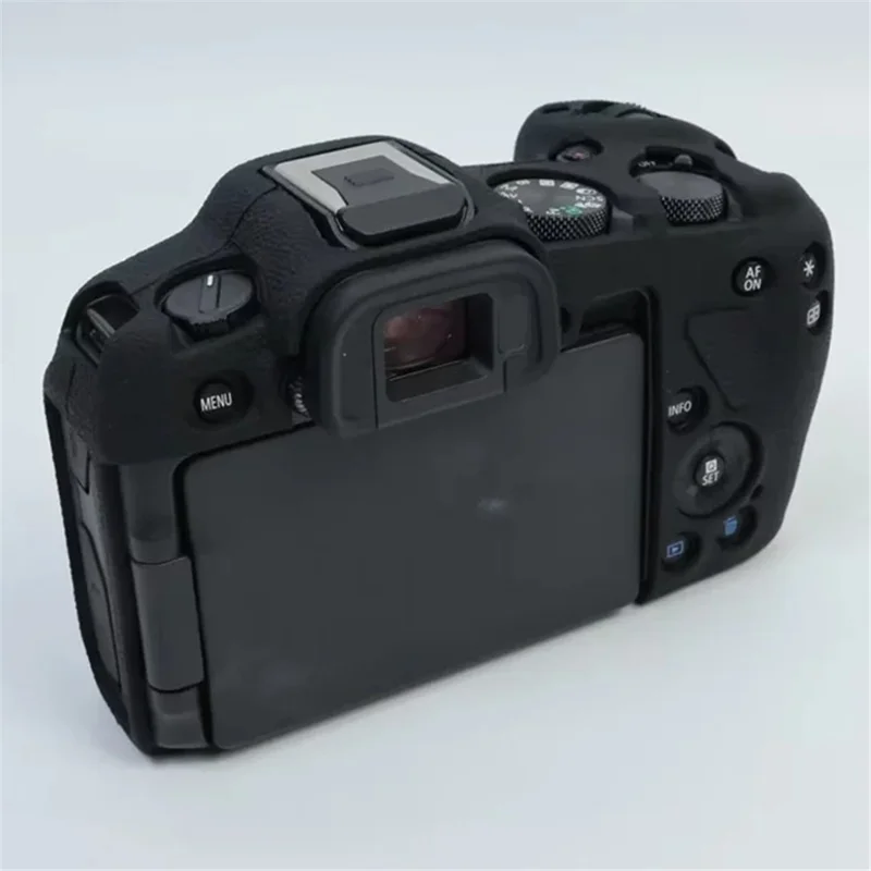 Per il caso Canon EOS R8 Copertura protettiva della fotocamera in silicone resistente ai graffi - Nero
