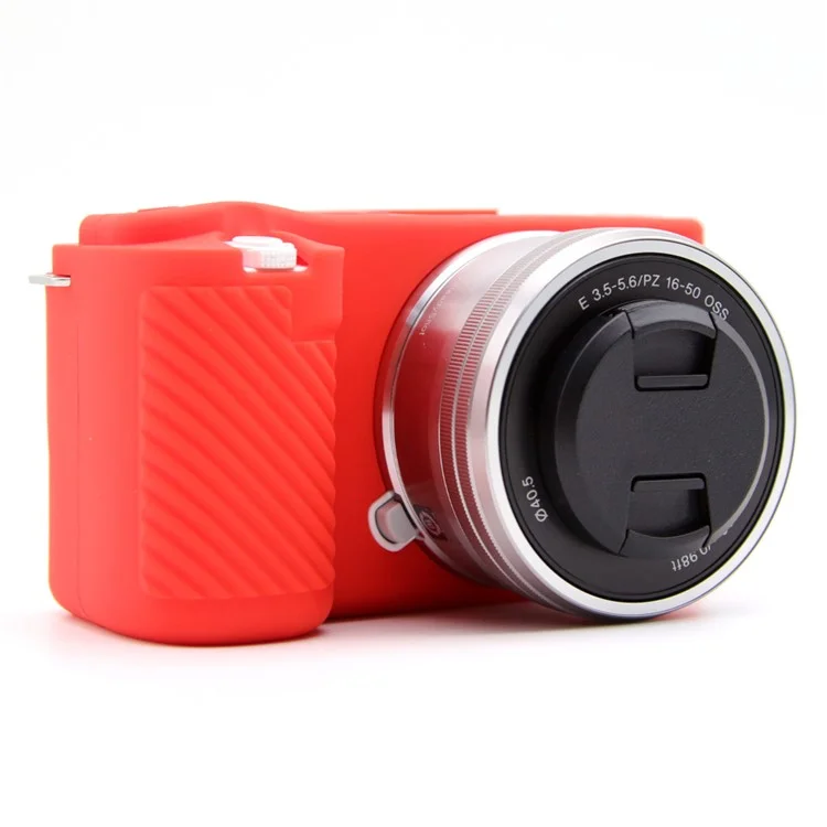 Dust-proof Sleeve for Sony ZV-E10 Camera Non-slip Silicone Cover Protective Case - Red