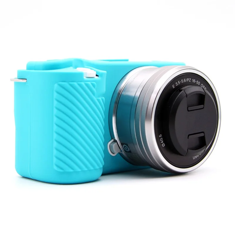 Dust-proof Sleeve for Sony ZV-E10 Camera Non-slip Silicone Cover Protective Case - Blue
