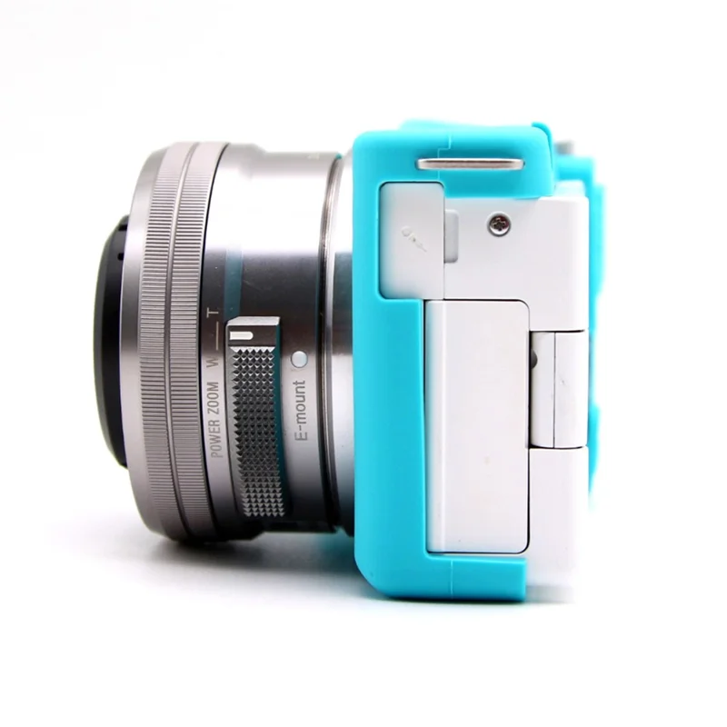 Dust-proof Sleeve for Sony ZV-E10 Camera Non-slip Silicone Cover Protective Case - Blue