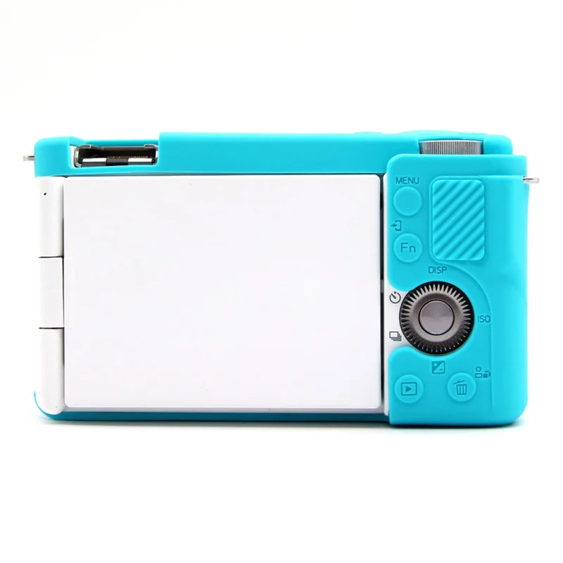 Dust-proof Sleeve for Sony ZV-E10 Camera Non-slip Silicone Cover Protective Case - Blue