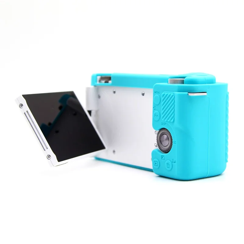 Dust-proof Sleeve for Sony ZV-E10 Camera Non-slip Silicone Cover Protective Case - Blue