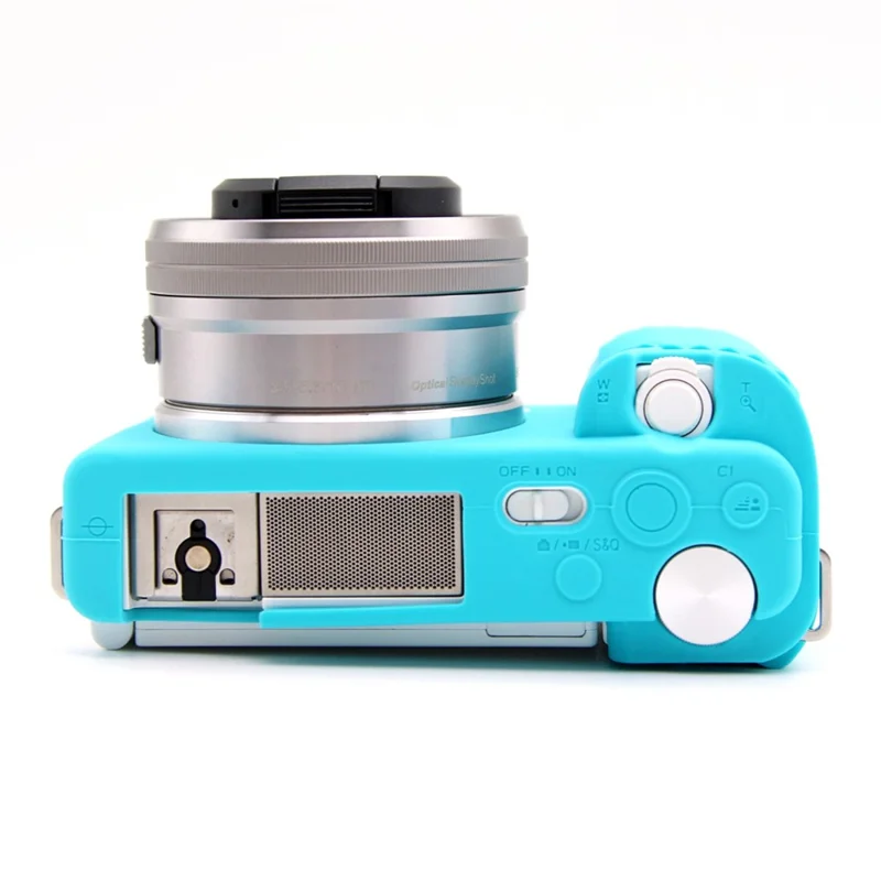 Dust-proof Sleeve for Sony ZV-E10 Camera Non-slip Silicone Cover Protective Case - Blue