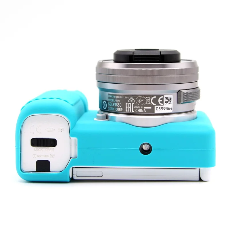 Dust-proof Sleeve for Sony ZV-E10 Camera Non-slip Silicone Cover Protective Case - Blue