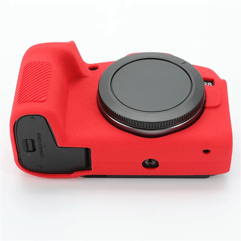 Für Canon EOS R8 Soft Silicone Anti-scratch Case Litchi Texture Kamera Schutzhülle - Rot