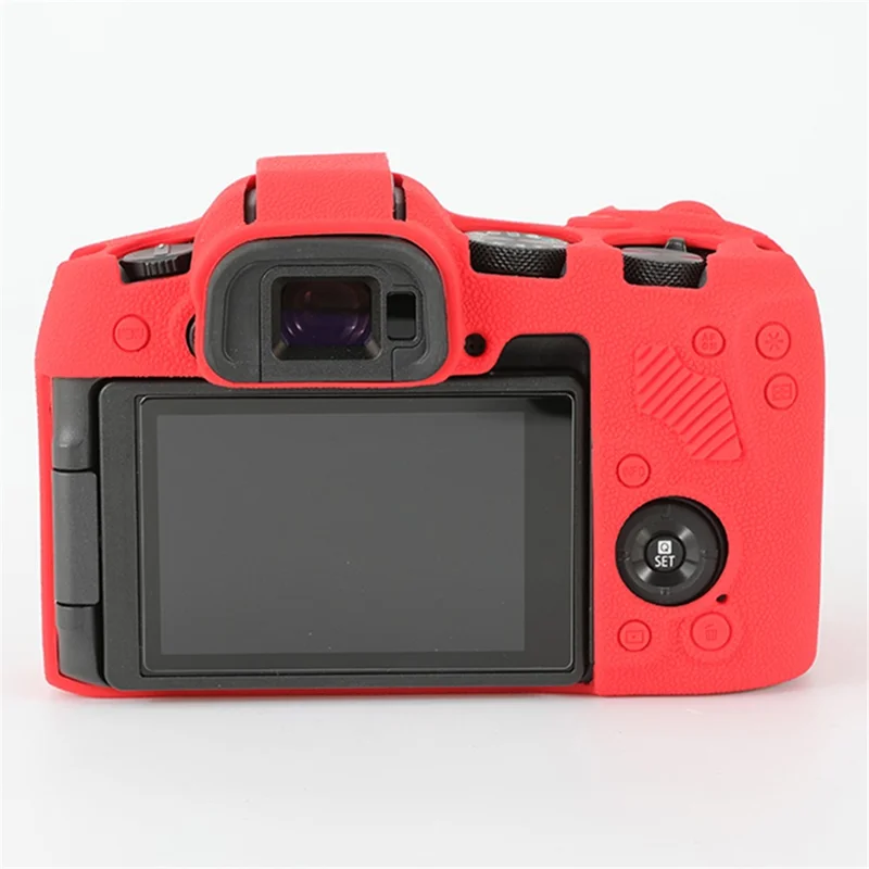 Für Canon EOS R8 Soft Silicone Anti-scratch Case Litchi Texture Kamera Schutzhülle - Rot
