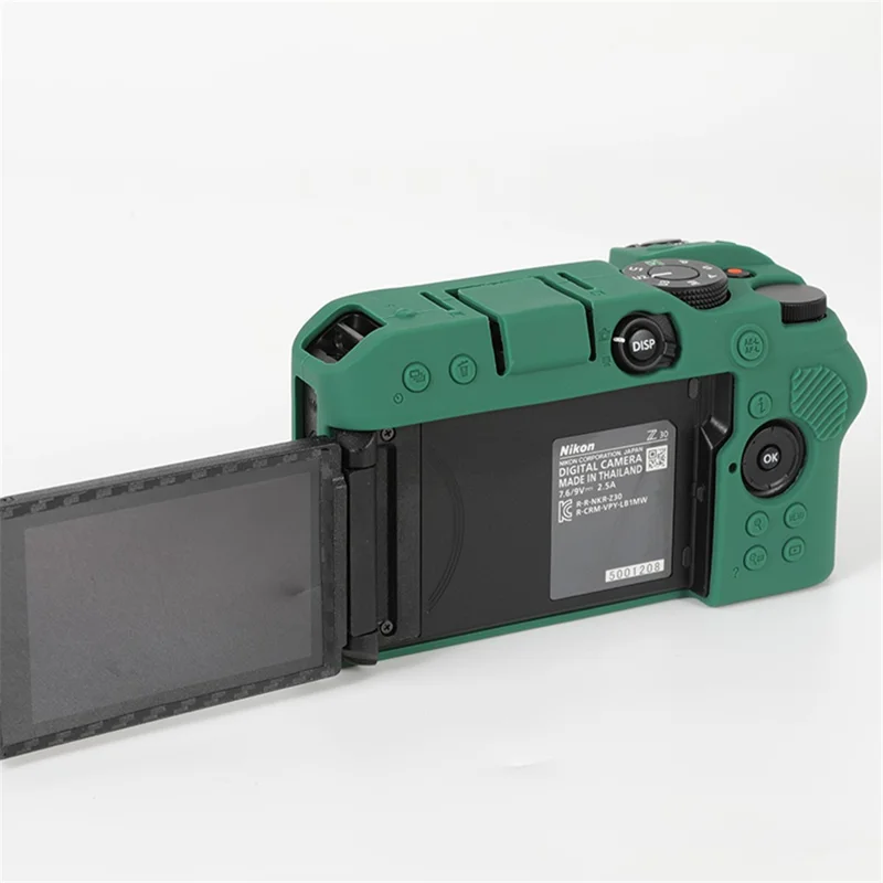 Skyddande hölje i mjuk silikon till Nikon Z30, kameraskal mot stötar - Grön