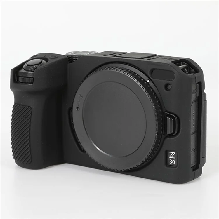 For Nikon Z30 Soft Silicone Protective Case Camera Anti-drop Cover - Black