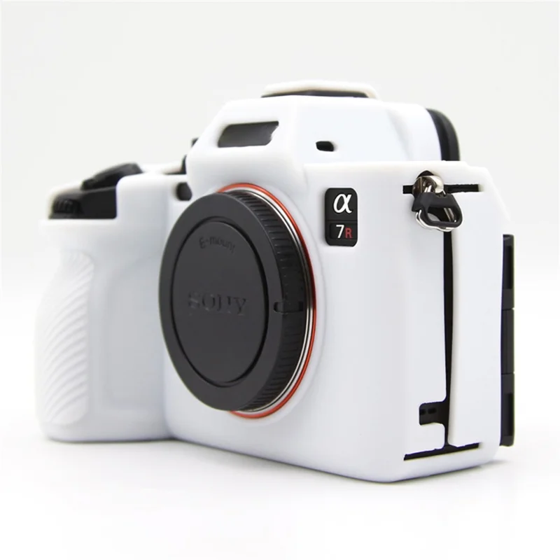 Pour Sony A7RV / A7R5 Came Anti-drop Couverture de Silicone Silicone - Blanc