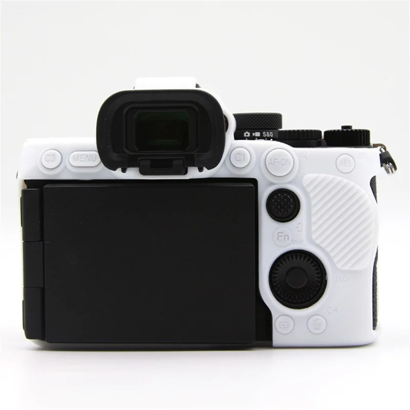 Pour Sony A7RV / A7R5 Came Anti-drop Couverture de Silicone Silicone - Blanc