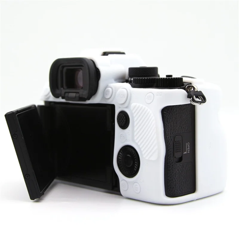 Pour Sony A7RV / A7R5 Came Anti-drop Couverture de Silicone Silicone - Blanc