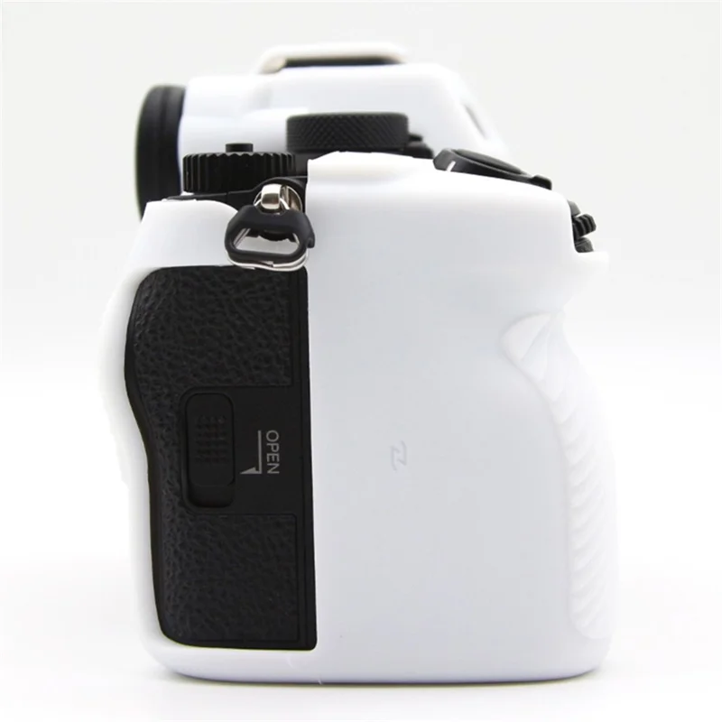 Pour Sony A7RV / A7R5 Came Anti-drop Couverture de Silicone Silicone - Blanc