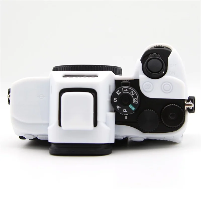 Pour Sony A7RV / A7R5 Came Anti-drop Couverture de Silicone Silicone - Blanc