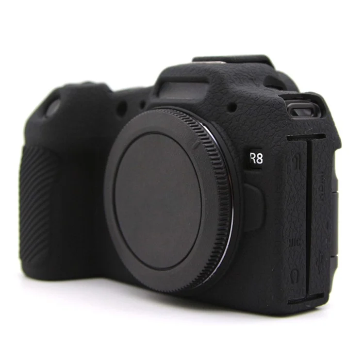 For Canon EOS R8 Dustproof Camera Protector Sleeve Silicone Case Drop Protection Cover - Black